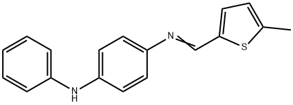 N-(4-anilinophenyl)-N-[(5-methyl-2-thienyl)methylene]amine,304666-48-6,结构式