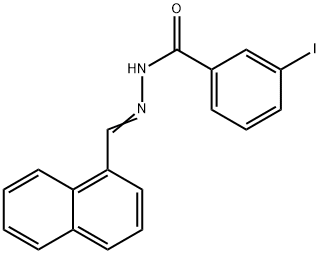 3-iodo-N'-(1-naphthylmethylene)benzohydrazide Struktur
