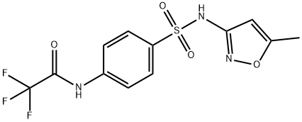 2,2,2-trifluoro-N-(4-{[(5-methyl-3-isoxazolyl)amino]sulfonyl}phenyl)acetamide Struktur