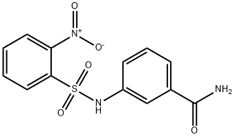 3-[({2-nitrophenyl}sulfonyl)amino]benzamide Structure