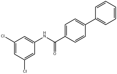 N-(3,5-dichlorophenyl)[1,1'-biphenyl]-4-carboxamide,304667-40-1,结构式