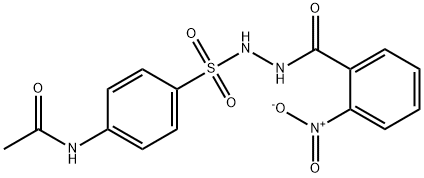 N-{4-[(2-{2-nitrobenzoyl}hydrazino)sulfonyl]phenyl}acetamide,304668-05-1,结构式