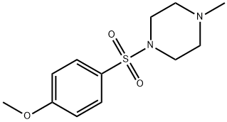 1-[(4-methoxyphenyl)sulfonyl]-4-methylpiperazine,304668-35-7,结构式