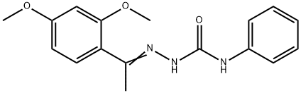 1-(2,4-dimethoxyphenyl)ethanone N-phenylsemicarbazone Structure