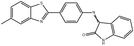 3-{[4-(5-methyl-1,3-benzothiazol-2-yl)phenyl]imino}-1,3-dihydro-2H-indol-2-one Structure