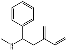 N-methyl-N-(3-methylene-1-phenyl-4-pentenyl)amine Struktur