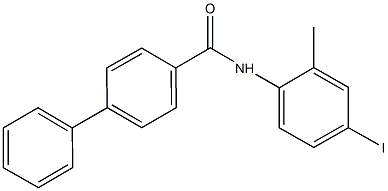 N-(4-iodo-2-methylphenyl)[1,1'-biphenyl]-4-carboxamide Struktur