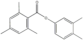 3,4-dimethylphenyl 2,4,6-trimethylbenzoate 化学構造式