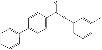 3,5-dimethylphenyl [1,1'-biphenyl]-4-carboxylate Struktur