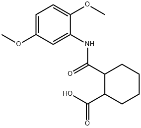 2-[(2,5-dimethoxyanilino)carbonyl]cyclohexanecarboxylic acid,304674-39-3,结构式