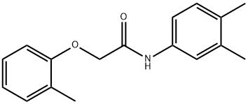 N-(3,4-dimethylphenyl)-2-(2-methylphenoxy)acetamide Struktur