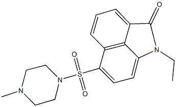 1-ethyl-6-[(4-methyl-1-piperazinyl)sulfonyl]benzo[cd]indol-2(1H)-one Structure