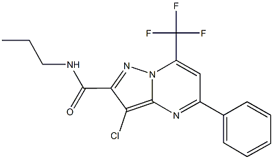 304687-23-8 3-chloro-5-phenyl-N-propyl-7-(trifluoromethyl)pyrazolo[1,5-a]pyrimidine-2-carboxamide