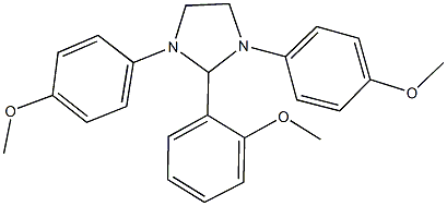 2-(2-methoxyphenyl)-1,3-bis(4-methoxyphenyl)imidazolidine Structure