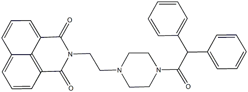 2-{2-[4-(diphenylacetyl)-1-piperazinyl]ethyl}-1H-benzo[de]isoquinoline-1,3(2H)-dione|