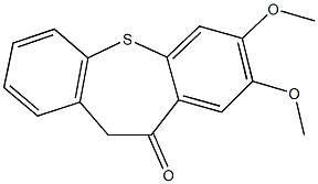 7,8-dimethoxydibenzo[b,f]thiepin-10(11H)-one Struktur