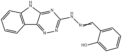 2-hydroxybenzaldehyde 5H-[1,2,4]triazino[5,6-b]indol-3-ylhydrazone,304871-56-5,结构式