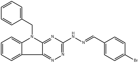 4-bromobenzaldehyde (5-benzyl-5H-[1,2,4]triazino[5,6-b]indol-3-yl)hydrazone,304878-62-4,结构式