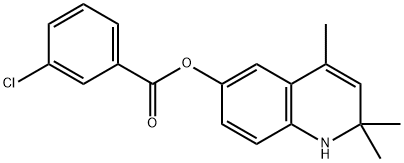 2,2,4-trimethyl-1,2-dihydro-6-quinolinyl 3-chlorobenzoate,304879-19-4,结构式