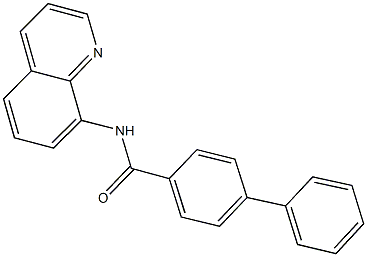 N-(8-quinolinyl)[1,1'-biphenyl]-4-carboxamide 结构式