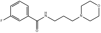 3-fluoro-N-[3-(4-morpholinyl)propyl]benzamide 结构式