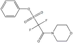 phenyl 1,1-difluoro-2-(4-morpholinyl)-2-oxoethanesulfonate Struktur