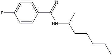 4-fluoro-N-(1-methylhexyl)benzamide Structure