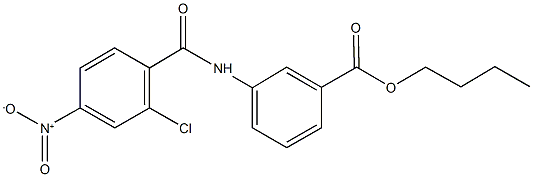 butyl 3-[({2-chloro-4-nitrophenyl}carbonyl)amino]benzoate|