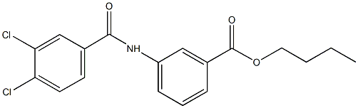 butyl 3-{[(3,4-dichlorophenyl)carbonyl]amino}benzoate|