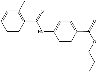 propyl 4-[(2-methylbenzoyl)amino]benzoate|