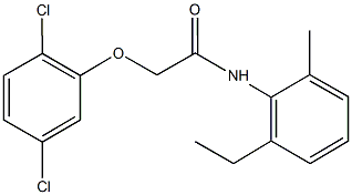 2-[(2,5-dichlorophenyl)oxy]-N-(2-ethyl-6-methylphenyl)acetamide Structure