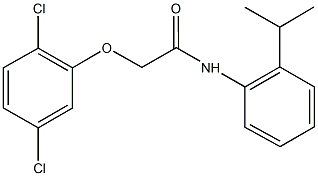 2-[(2,5-dichlorophenyl)oxy]-N-[2-(1-methylethyl)phenyl]acetamide,304888-16-2,结构式