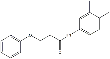 N-(3,4-dimethylphenyl)-3-(phenyloxy)propanamide,304889-01-8,结构式