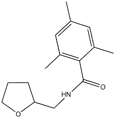 2,4,6-trimethyl-N-(tetrahydrofuran-2-ylmethyl)benzamide 结构式