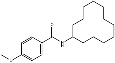N-cyclododecyl-4-methoxybenzamide Struktur