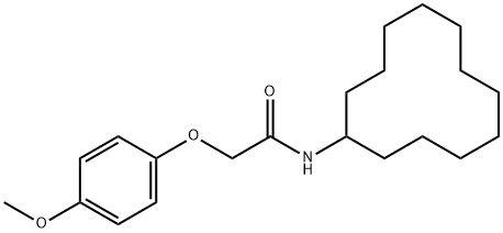 N-cyclododecyl-2-(4-methoxyphenoxy)acetamide Structure