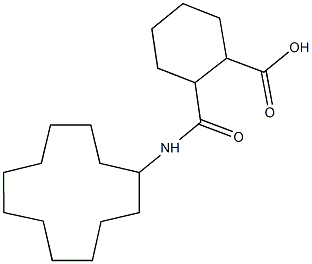 2-[(cyclododecylamino)carbonyl]cyclohexanecarboxylic acid Structure