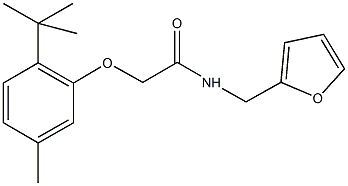 304890-86-6 2-(2-tert-butyl-5-methylphenoxy)-N-(2-furylmethyl)acetamide