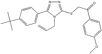 305336-70-3 2-{[4-allyl-5-(4-tert-butylphenyl)-4H-1,2,4-triazol-3-yl]sulfanyl}-1-(4-methoxyphenyl)ethanone