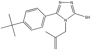 5-(4-tert-butylphenyl)-4-(2-methyl-2-propenyl)-4H-1,2,4-triazol-3-yl hydrosulfide Struktur