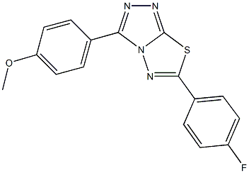 305337-57-9 6-(4-fluorophenyl)-3-(4-methoxyphenyl)[1,2,4]triazolo[3,4-b][1,3,4]thiadiazole