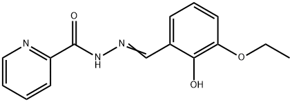 N'-(3-ethoxy-2-hydroxybenzylidene)-2-pyridinecarbohydrazide Structure