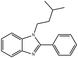 1-(3-methylbutyl)-2-phenyl-1H-benzimidazole Struktur