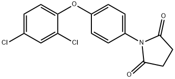 1-[4-(2,4-dichlorophenoxy)phenyl]pyrrolidine-2,5-dione 化学構造式