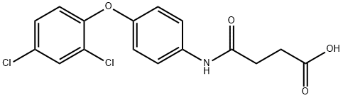 4-[4-(2,4-dichlorophenoxy)anilino]-4-oxobutanoic acid Structure