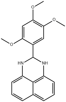 2-(2,4,5-trimethoxyphenyl)-2,3-dihydro-1H-perimidine Struktur