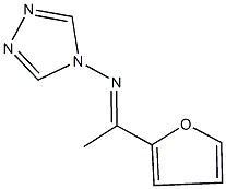 N-[1-(2-furyl)ethylidene]-N-(4H-1,2,4-triazol-4-yl)amine Struktur
