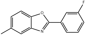 2-(3-fluorophenyl)-5-methyl-1,3-benzoxazole,305359-95-9,结构式