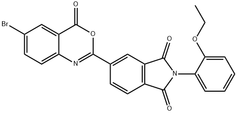 5-(6-bromo-4-oxo-4H-3,1-benzoxazin-2-yl)-2-(2-ethoxyphenyl)-1H-isoindole-1,3(2H)-dione,305360-02-5,结构式