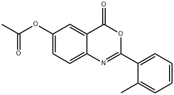 2-(2-methylphenyl)-4-oxo-4H-3,1-benzoxazin-6-yl acetate Structure